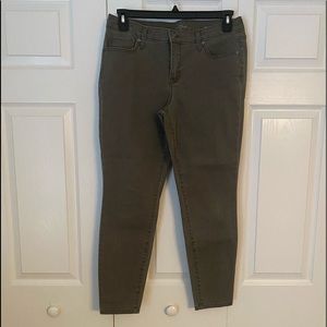 New Directions Women Gray Jeans 8R Skinny